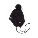 ポンポンニット イヤーフラップ Ear Flap Y's FW24 ブラック