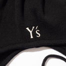 ポンポンニット イヤーフラップ Ear Flap Y's FW24 ブラック