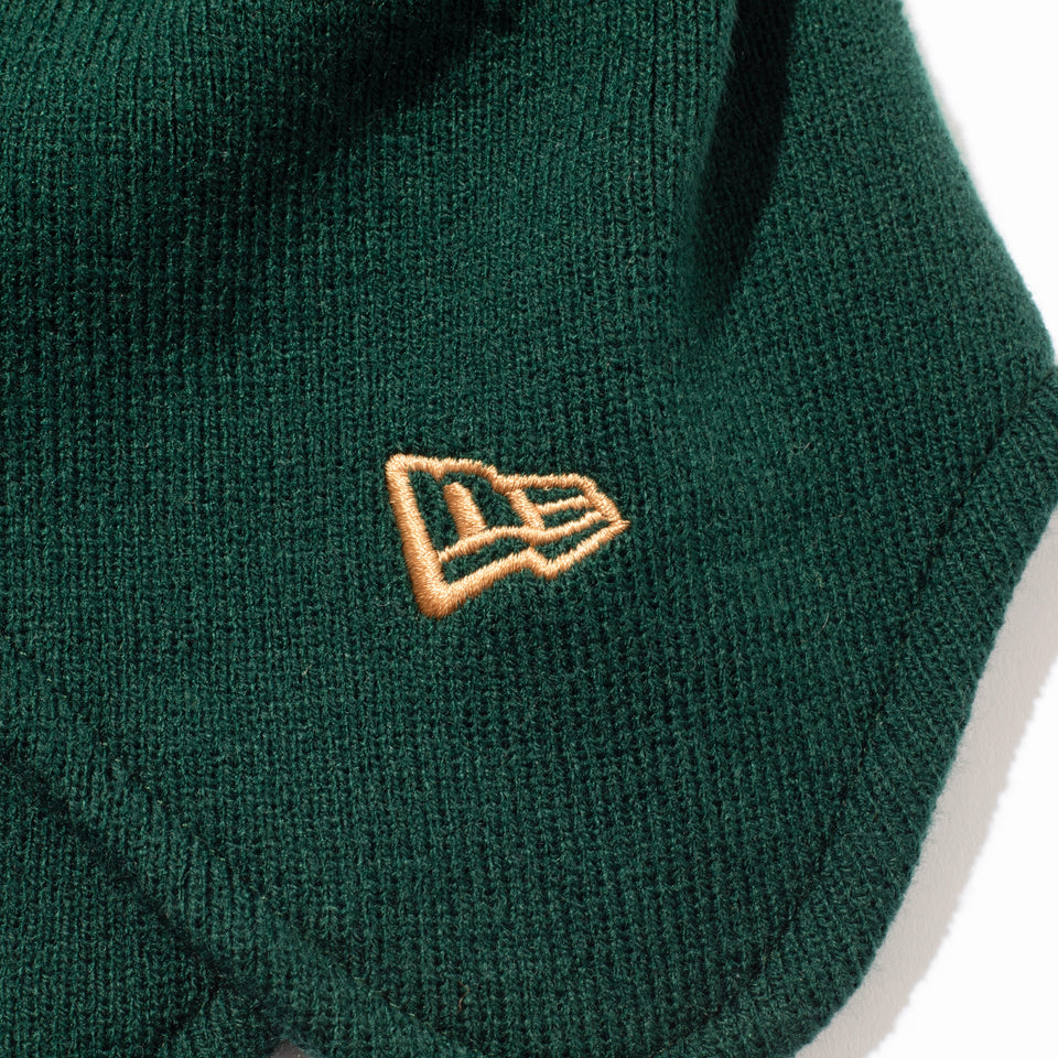 ポンポンニット イヤーフラップ Ear Flap Y's FW24 グリーン