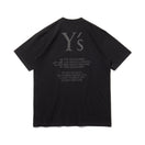 半袖 コットン Tシャツ Y's FW24 ブラック レギュラーフィット