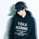 裏毛 コットン スウェット プルオーバーフーディ Yohji Yamamoto SS23 アドレスロゴ ブラック