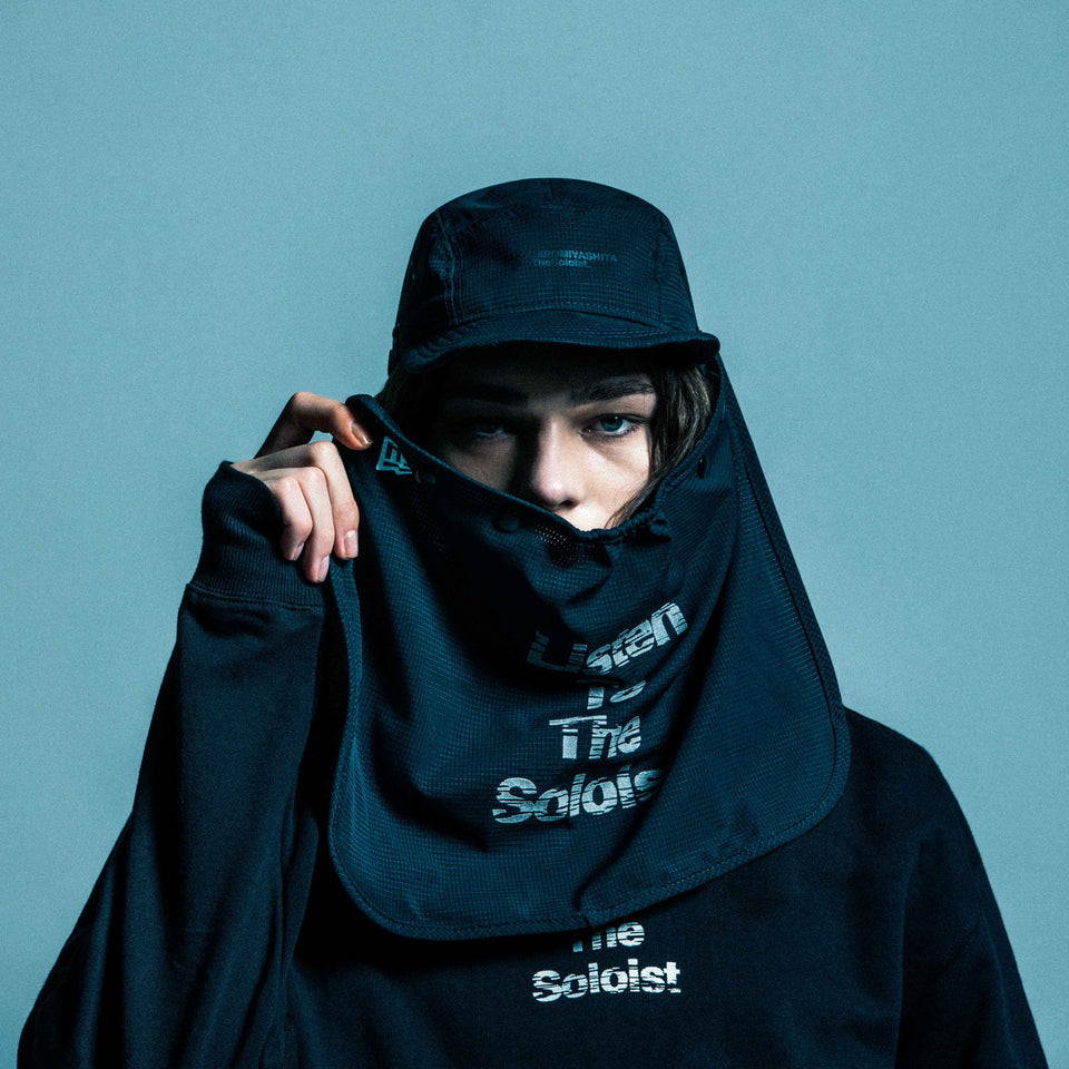 ジェットキャップ サンシェード TAKAHIROMIYASHITATheSoloist. リフレクティブロゴ ブラック
