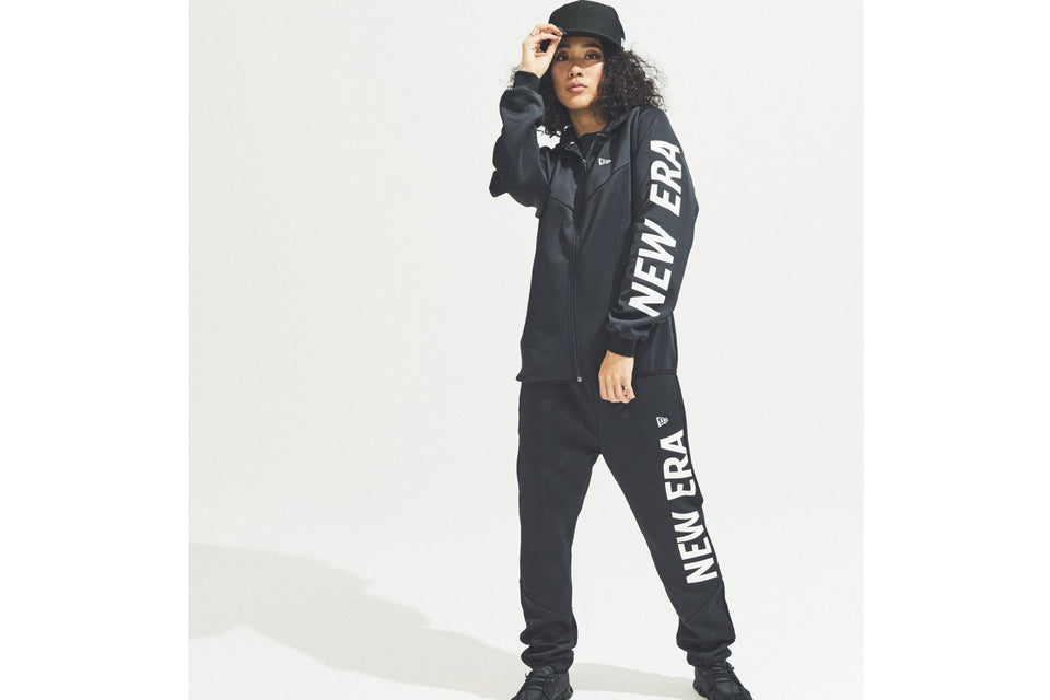 ウォームアップパンツ ブラック × ホワイト 【 Performance Apparel 】