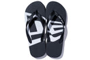 Beach Sandals ビーチサンダル フラッグ ブラック × ホワイト