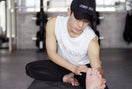 マッスルタンクトップ ニューエラ ワードマーク & ビッグフラッグ ホワイト 【NEW ERA WORKOUT】