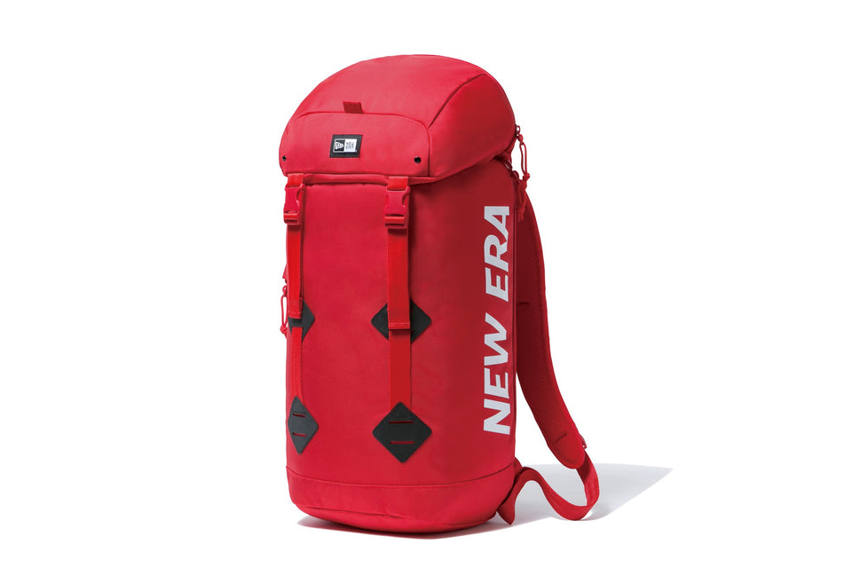 ラックサック 28L プリントロゴ レッド × ホワイト