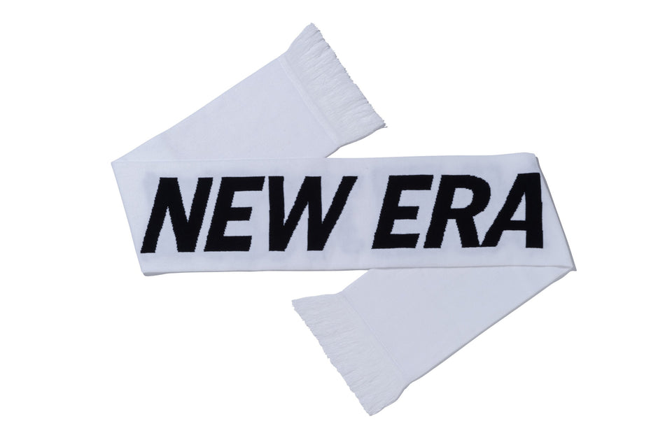 ニットスカーフ NEW ERA ロゴ ホワイト