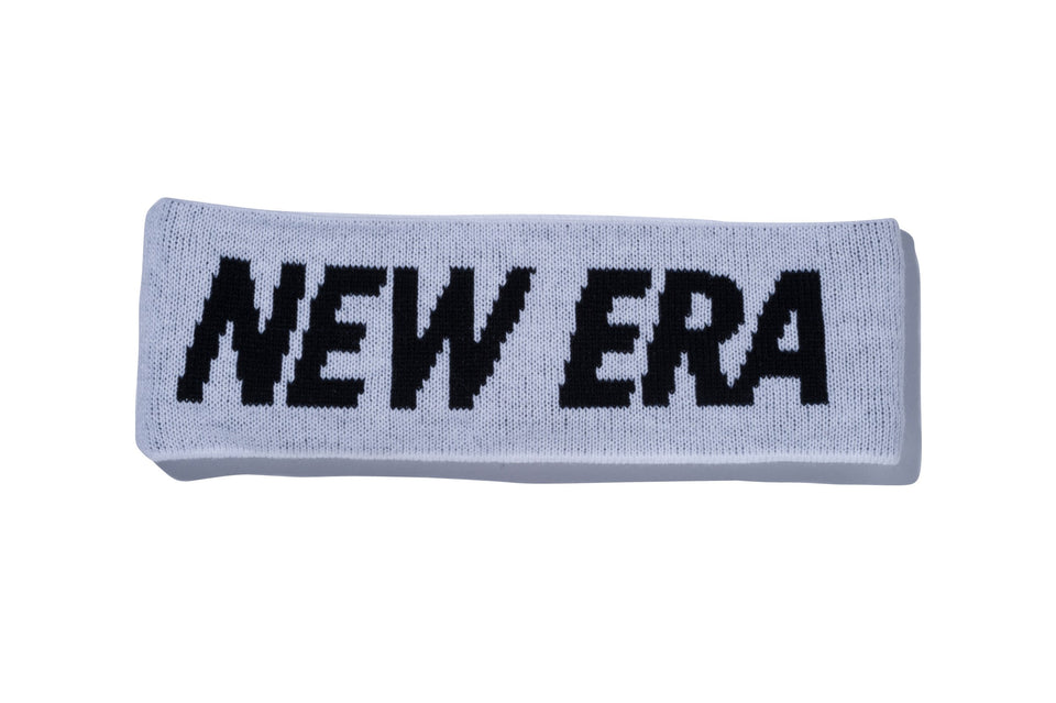 ヘッドバンド ニットヘアバンド NEW ERA ロゴ ホワイト
