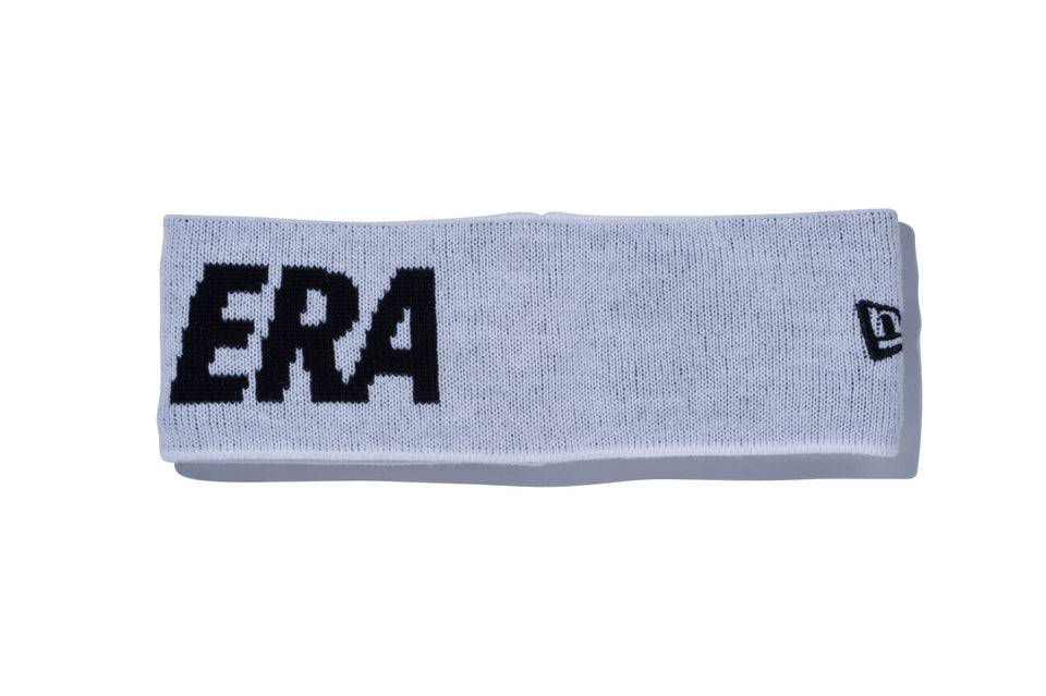 ヘッドバンド ニットヘアバンド NEW ERA ロゴ ホワイト