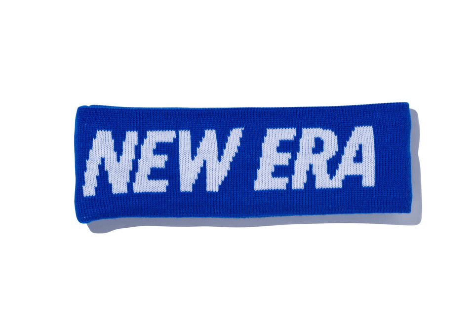 ヘッドバンド ニットヘアバンド NEW ERA ロゴ ロイヤル