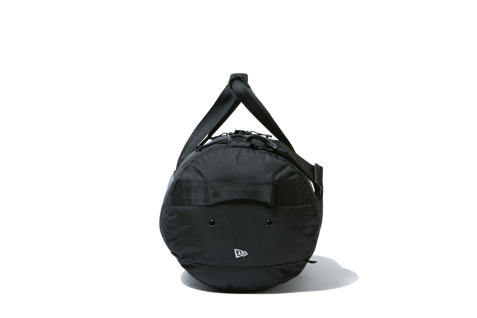 ドラム ダッフルバッグ 40L プリントロゴ ブラック × ホワイト