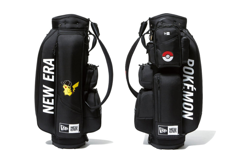 【ゴルフ】 キャディーバッグ ポケモン ピカチュウ キャップ ブラック × オフィシャルカラー