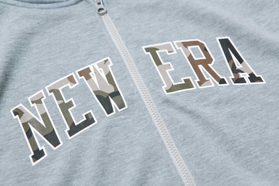 【ゴルフ】 スウェット フルジップフーディー NEW ERA アーチロゴ グレー