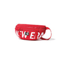 ウエストバッグ 2L プリントロゴ レッド × ホワイト