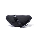 ウエストバッグ 2L プリントロゴ ブラック × ピンク