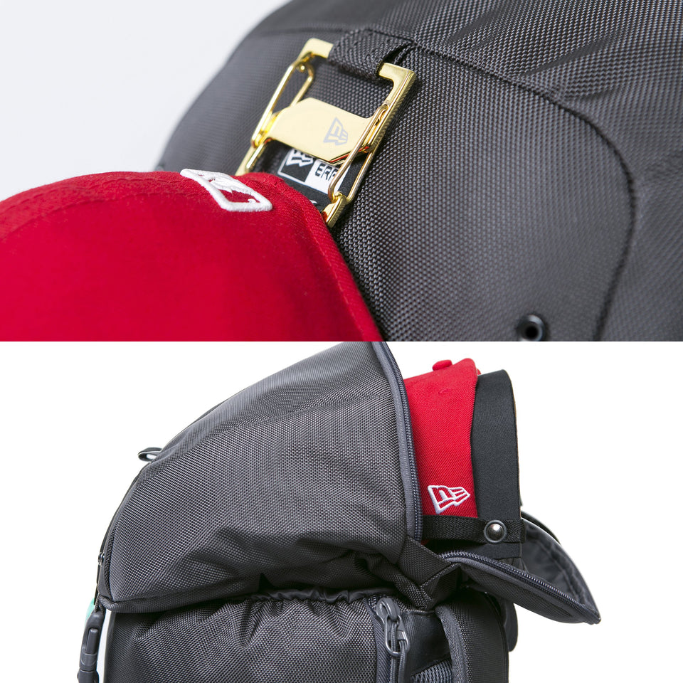 ラックサック 35L プリントロゴ グラファイト × ホワイト