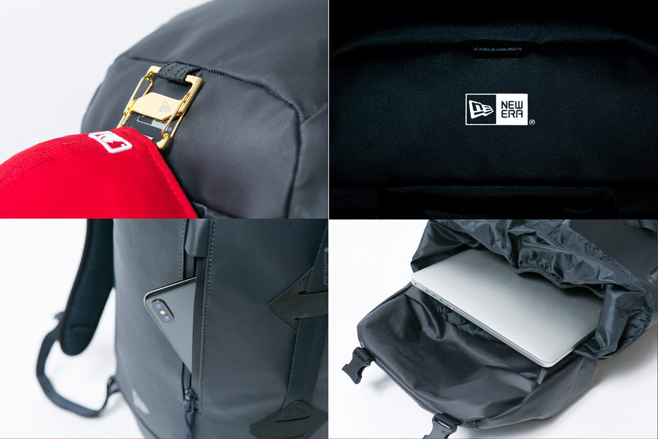 ラックサック 35L プリントロゴ TPUネイビー × ホワイト
