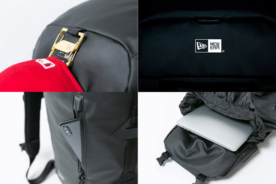 ラックサック 35L プリントロゴ TPUブラック × ブラック