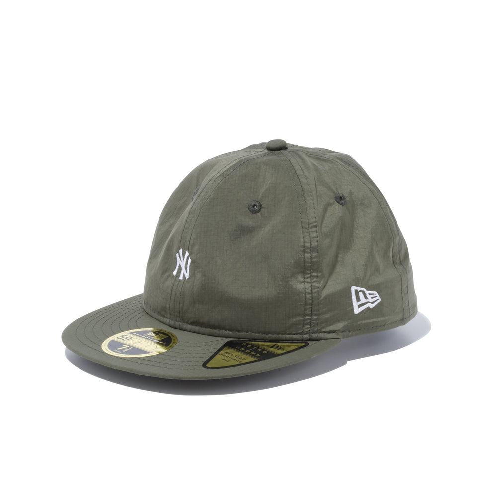 RC 59FIFTY フラットバイザー リップストップタフタ ニューヨーク・ヤンキース ミニロゴ オリーブ