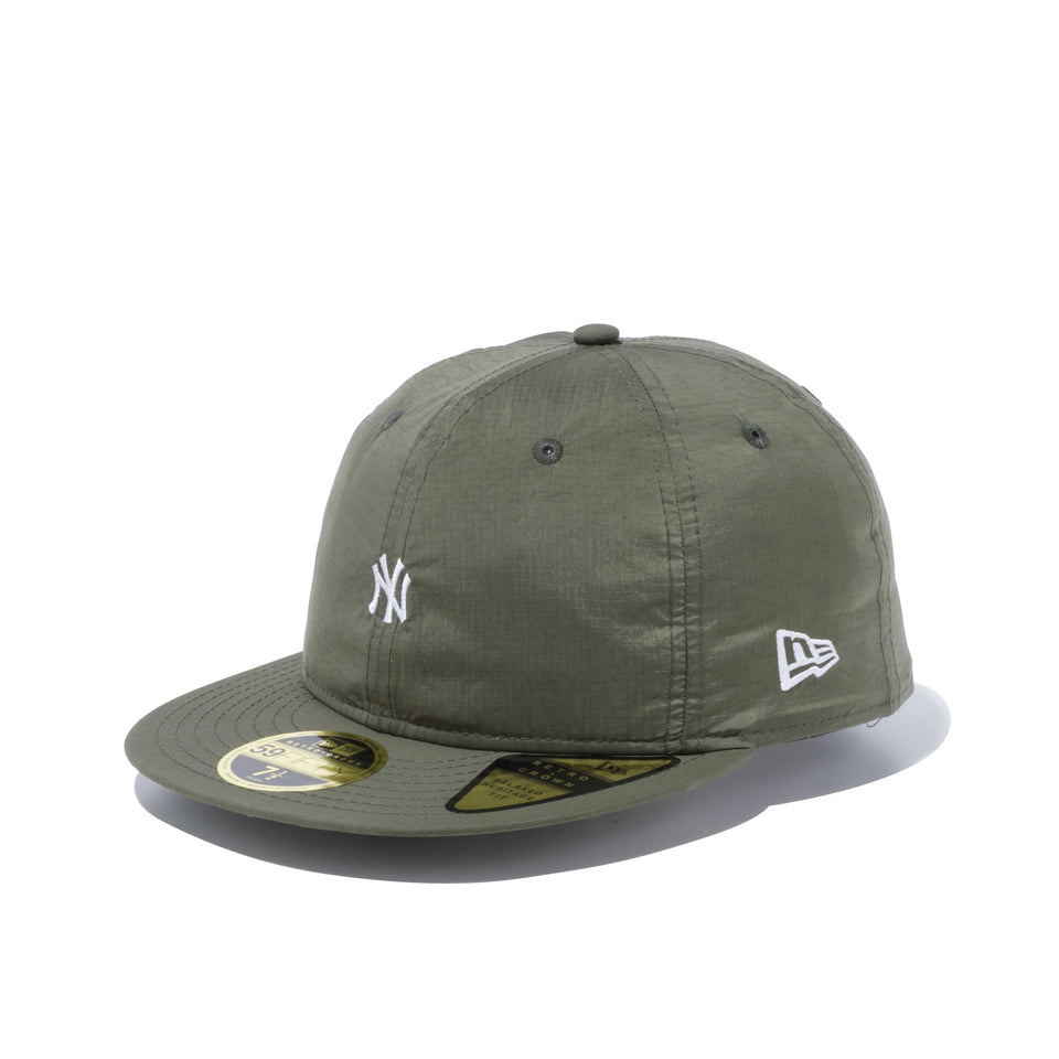 RC 59FIFTY フラットバイザー リップストップタフタ ニューヨーク・ヤンキース ミニロゴ オリーブ