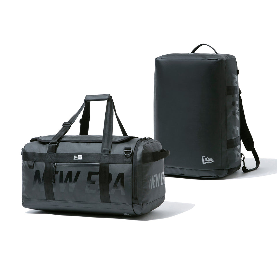 クラブ ダッフルバッグ 50L 2ウェイ プリントロゴ TPUブラック × ブラック