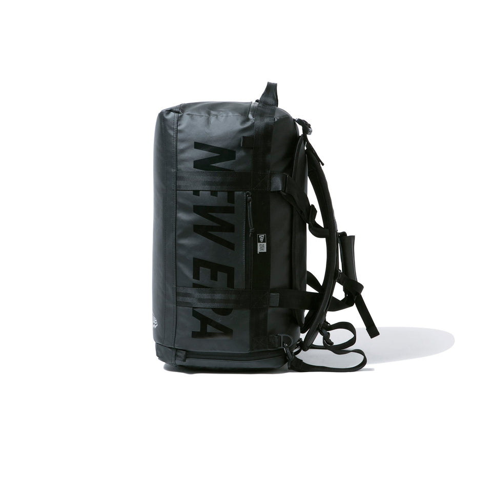 クラブ ダッフルバッグ 50L 2ウェイ プリントロゴ TPUブラック × ブラック