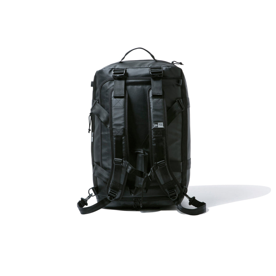 クラブ ダッフルバッグ 50L 2ウェイ プリントロゴ TPUブラック × ブラック