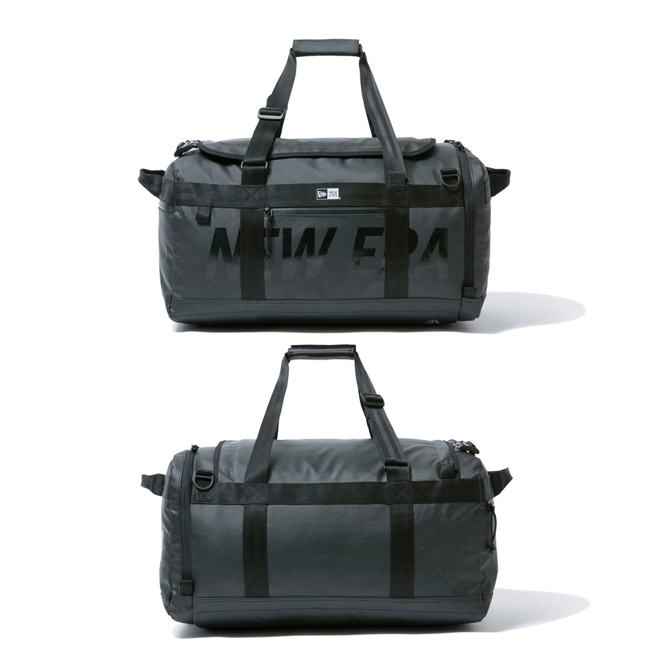 クラブ ダッフルバッグ 50L 2ウェイ プリントロゴ TPUブラック × ブラック