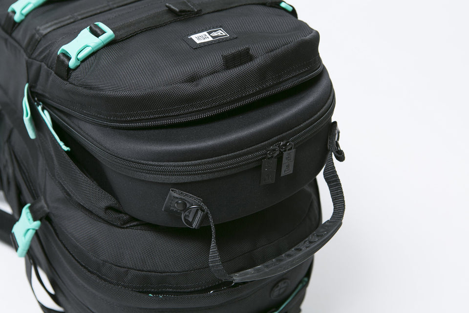 キャリアパック 35L ブラック/ミントブルー