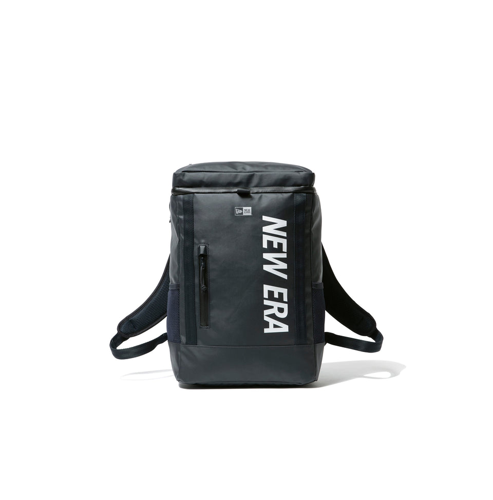 ボックスパック ミディアム 25L プリントロゴ TPUネイビー × ホワイト