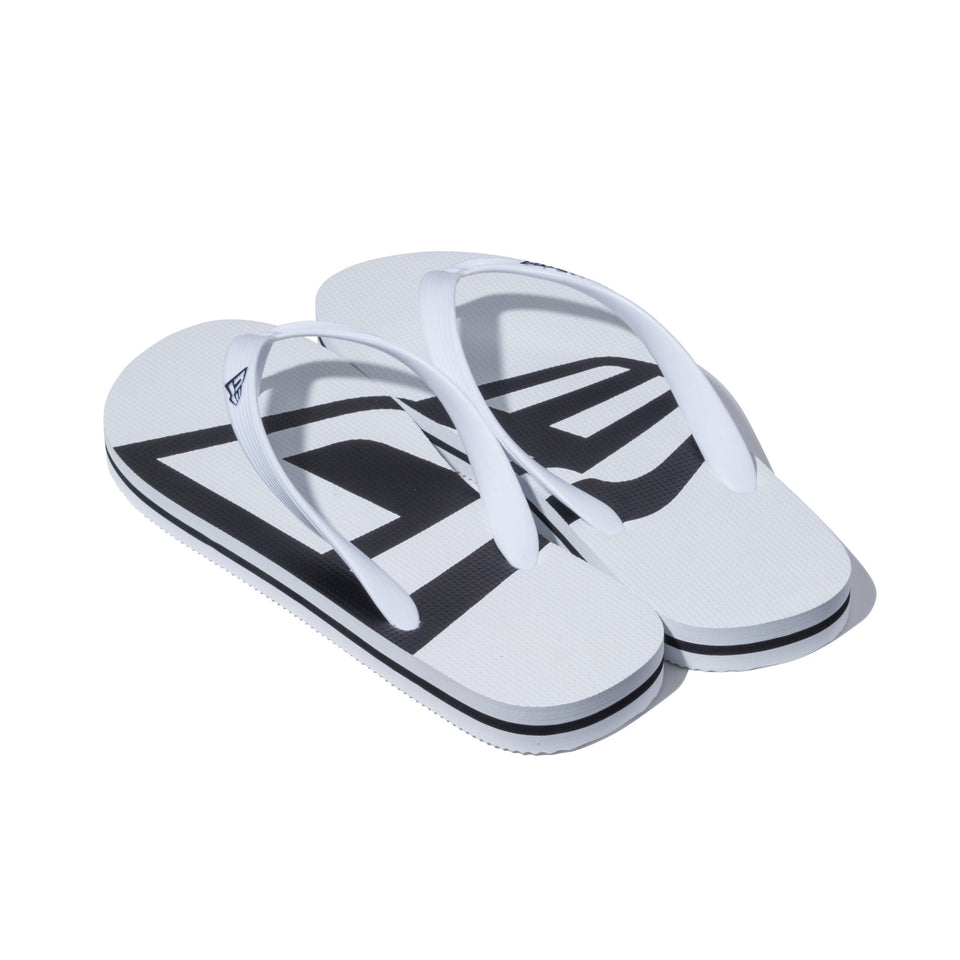 Beach Sandals ビーチサンダル フラッグ ホワイト × ブラック