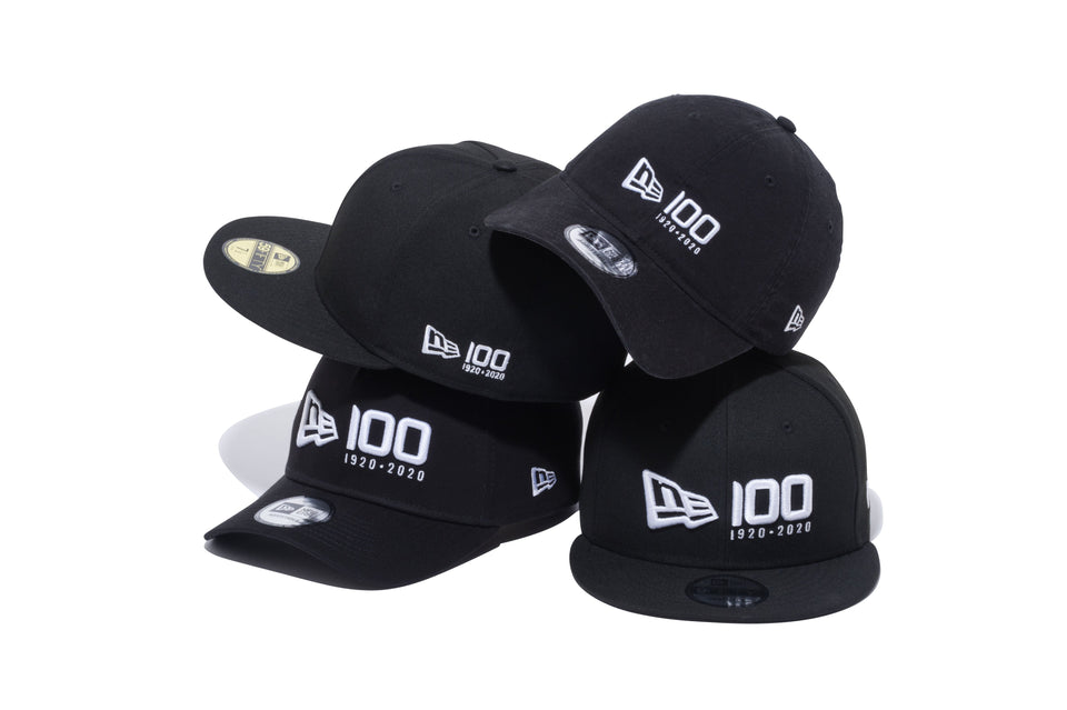 9FIFTY ニューエラ 100周年ロゴ ブラック × ホワイト