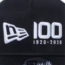 9FORTY A-Frame ニューエラ 100周年ロゴ ブラック × ホワイト