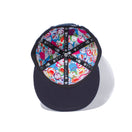 Youth 9FIFTY ドラえもん オリジナル ロゴ ネイビー インサイド オールオーバープリント