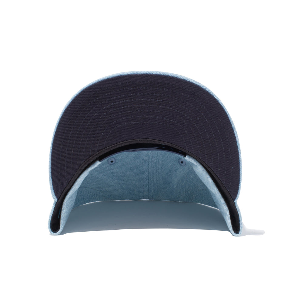 9FIFTY ドラえもん オリジナル シルバーメタルプレート ウォッシュドデニム