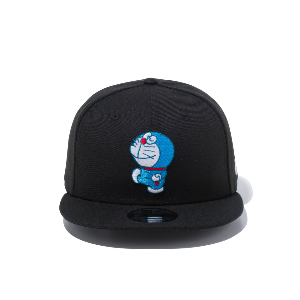 9FIFTY ドラえもん オリジナル ロゴ ブラック インサイド オールオーバープリント
