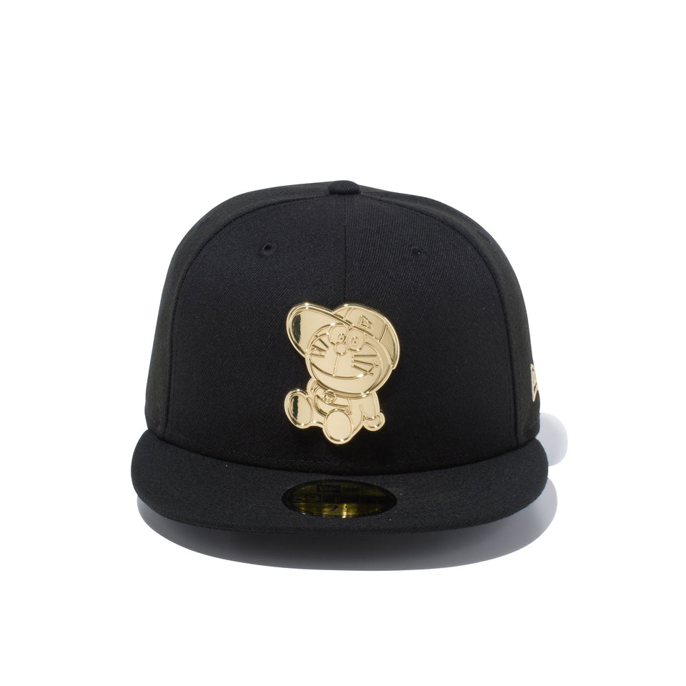 59FIFTY ドラえもん オリジナル ゴールドメタルプレート ブラック