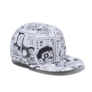 59FIFTY ドラえもん さようなら、ドラえもん オールオーバープリント メタリックゴールドフラッグ