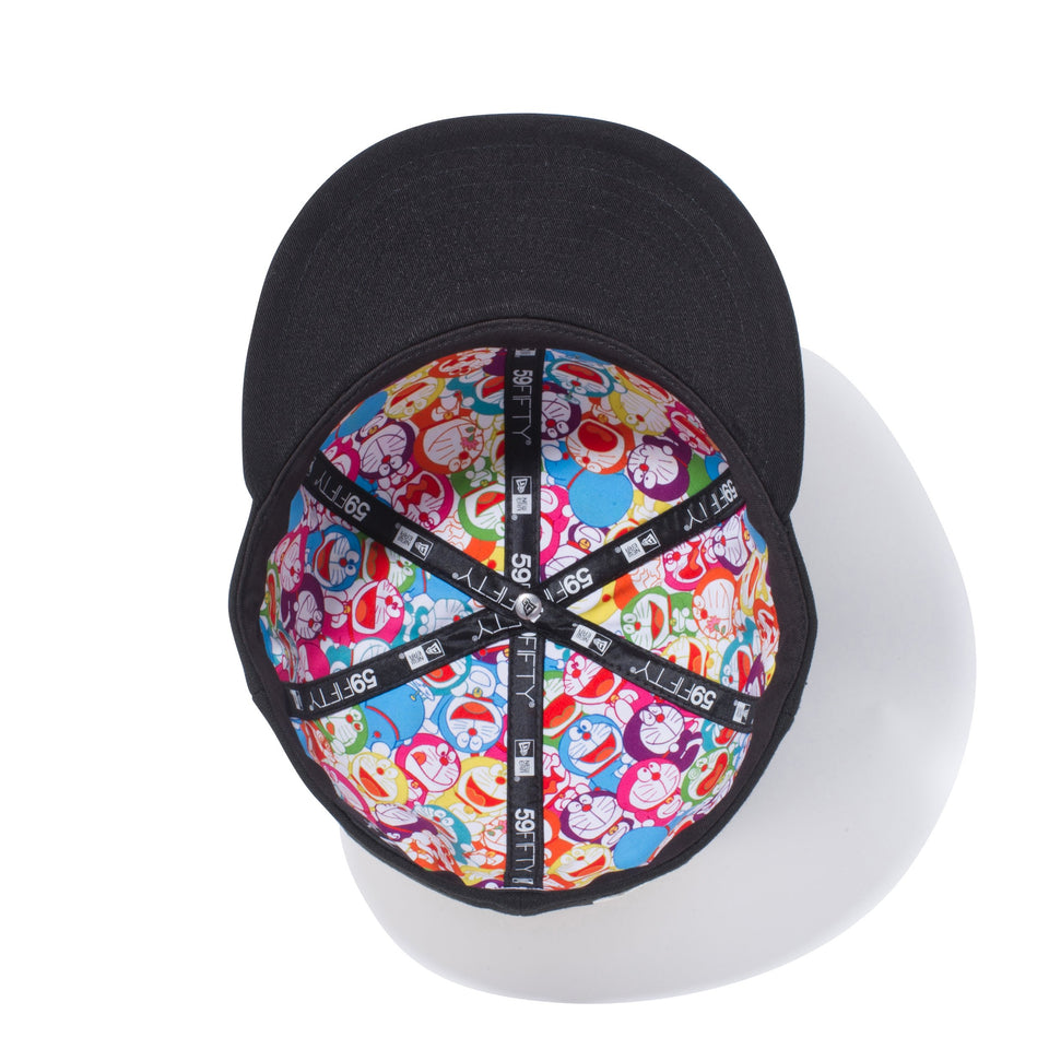 59FIFTY ドラえもん オリジナル ロゴ ブラック インサイド オールオーバープリント
