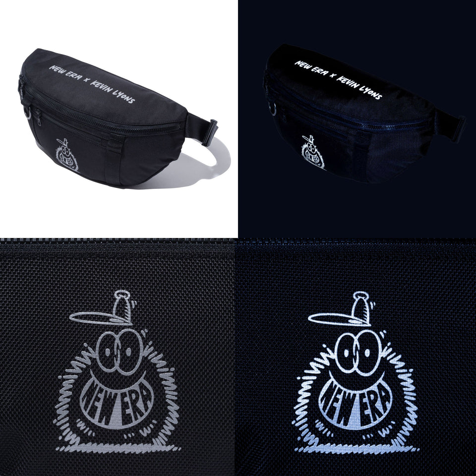 ウエストバッグ 2L Kevin Lyons ケヴィン・ライオンズ NEW ERA オリジナルロゴ ブラック × リフレクター