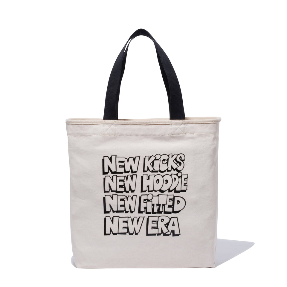 キャンバストート 14L Kevin Lyons ケヴィン・ライオンズ NEW ERA オリジナルロゴ アイボリー/ブラック