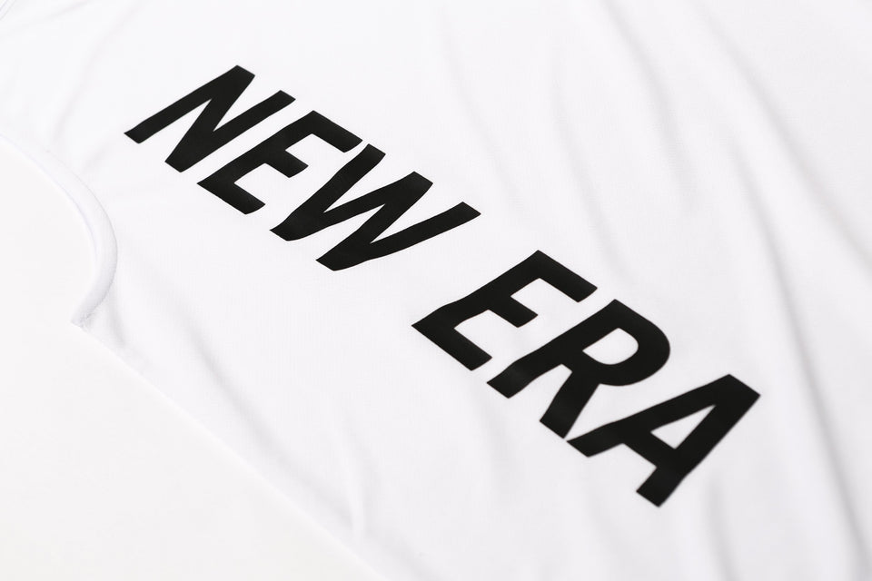 テック タンクトップ バーチカル ニューエラ ホワイト × ブラック 【 Performance Apparel 】