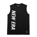 テック タンクトップ バーチカル ニューエラ ブラック × ホワイト 【 Performance Apparel 】