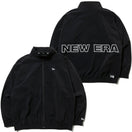 トラックフルジップジャケット スタンドカラー ニューエラ ワードマーク バックロゴ ブラック 【NEW ERA WORKOUT】