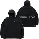 トラックフルジップフーディージャケット ニューエラ ワードマーク バックロゴ ブラック 【NEW ERA WORKOUT】