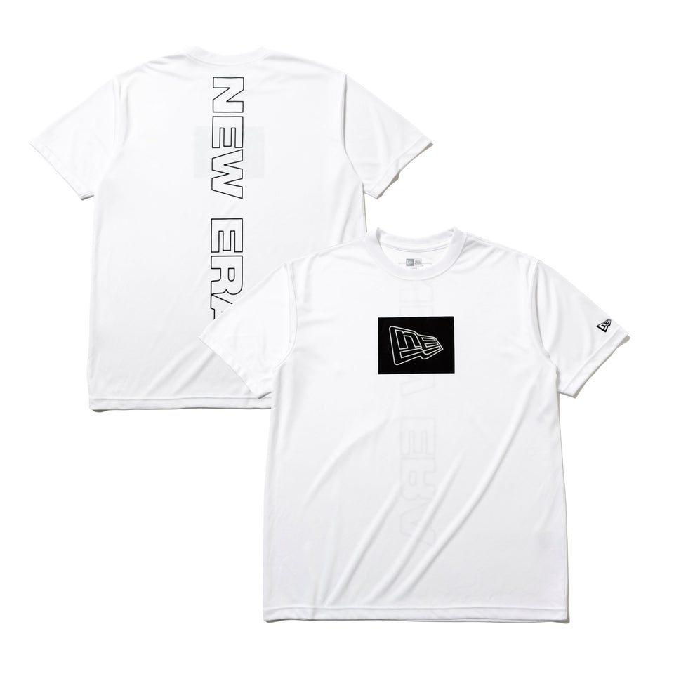 ラッシュ Tシャツ ボックス フラッグロゴ ニューエラ ワードマーク ホワイト 【NEW ERA WORKOUT】