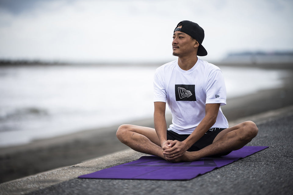 ラッシュ Tシャツ ボックス フラッグロゴ ニューエラ ワードマーク ホワイト 【NEW ERA WORKOUT】