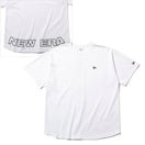 オーバーサイズド パフォーマンス Tシャツ フラッグ & リア ニューエラ ワードマーク ラウンド ホワイト 【NEW ERA WORKOUT】