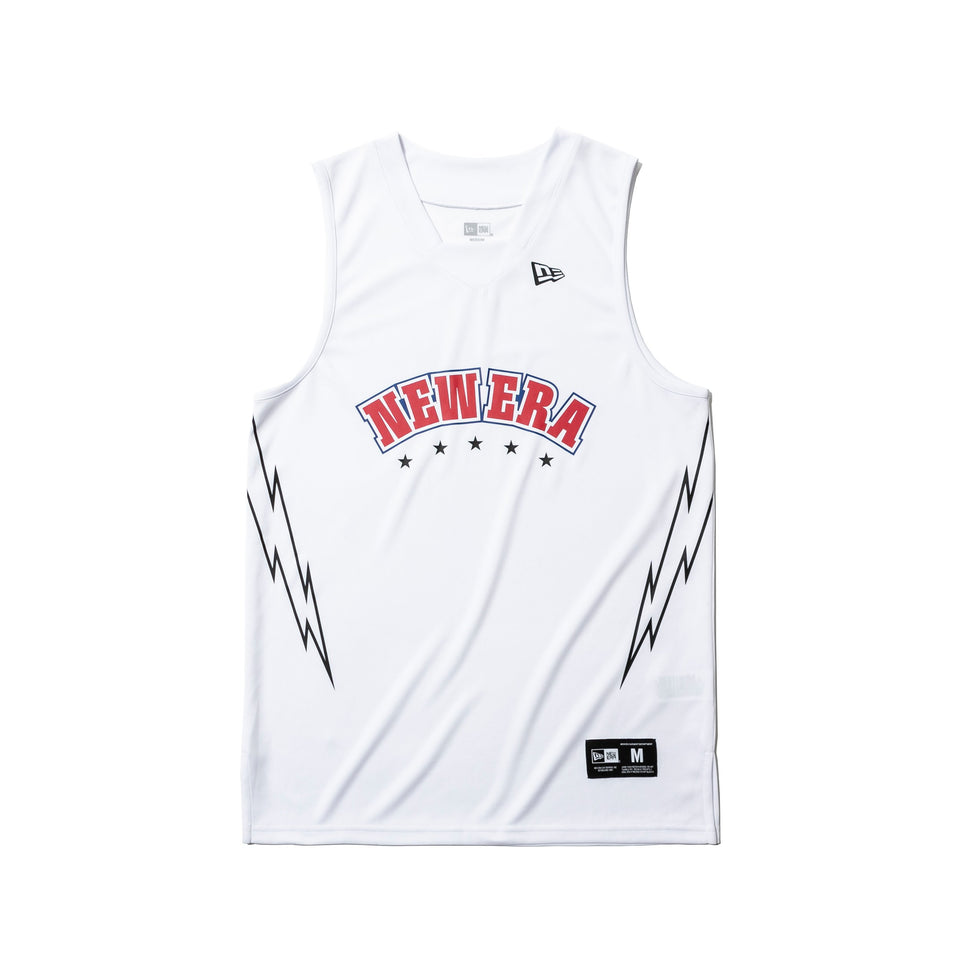 オンコート タンクトップ バスケットボール NEW ERA ロゴ ホワイト 【NEW ERA BASKETBALL】