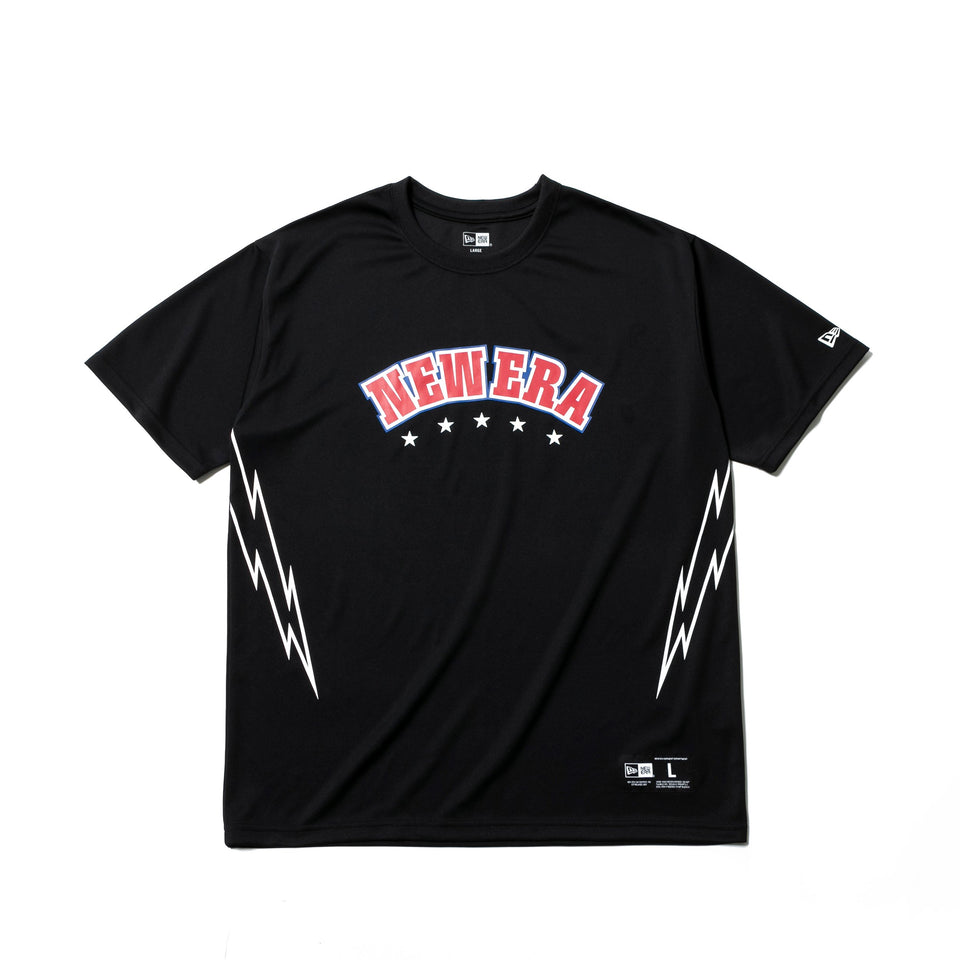 オンコート テックTシャツ バスケットボール NEW ERA ロゴ ブラック 【NEW ERA BASKETBALL】